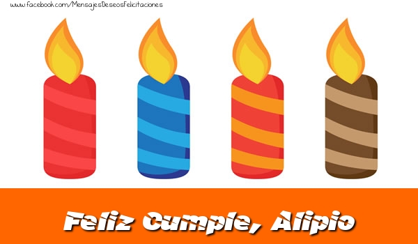 Felicitaciones de cumpleaños - Vela | Feliz Cumpleaños, Alipio!