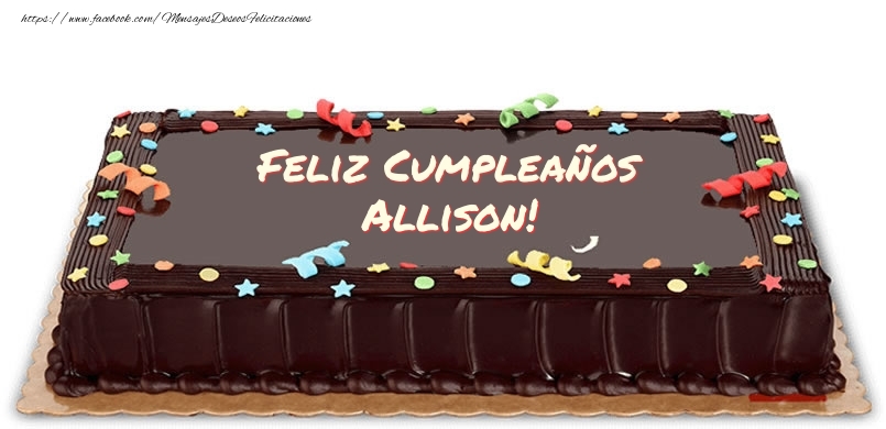 Felicitaciones de cumpleaños - Feliz Cumpleaños Allison!