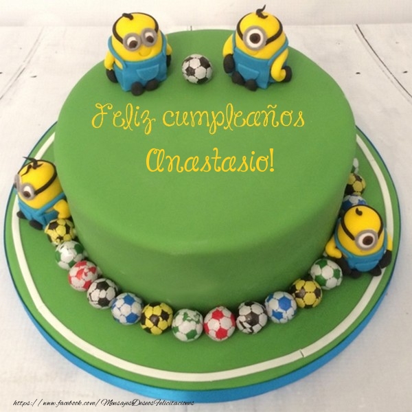 Felicitaciones de cumpleaños - Tartas | Feliz cumpleaños, Anastasio!