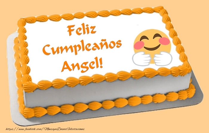  Felicitaciones de cumpleaños - Tartas | Tarta Feliz Cumpleaños Angel!