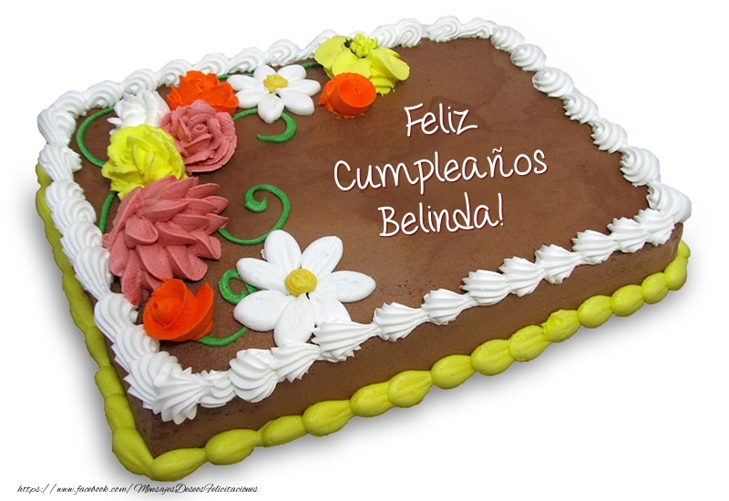 Felicitaciones de cumpleaños - Torta al cioccolato: Buon Compleanno Belinda!