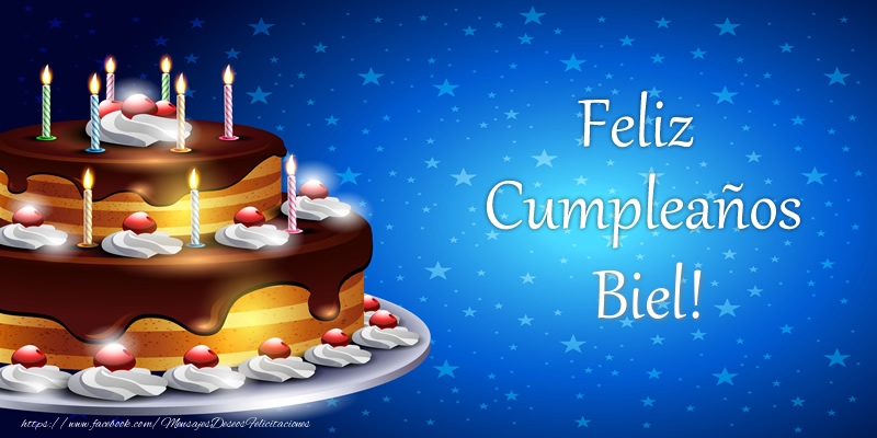Felicitaciones de cumpleaños - Tartas | Feliz Cumpleaños Biel!