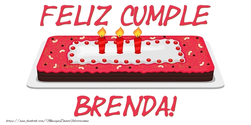 Felicitaciones de cumpleaños - Tartas | Feliz Cumple Brenda!