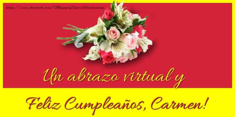 Felicitaciones de cumpleaños - Feliz Cumpleaños, Carmen!