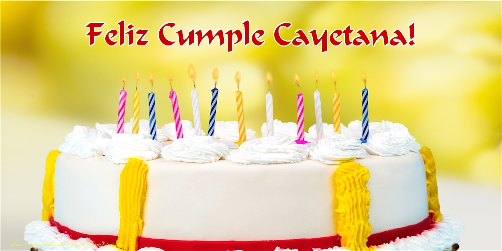 Felicitaciones de cumpleaños - Feliz Cumple Cayetana!