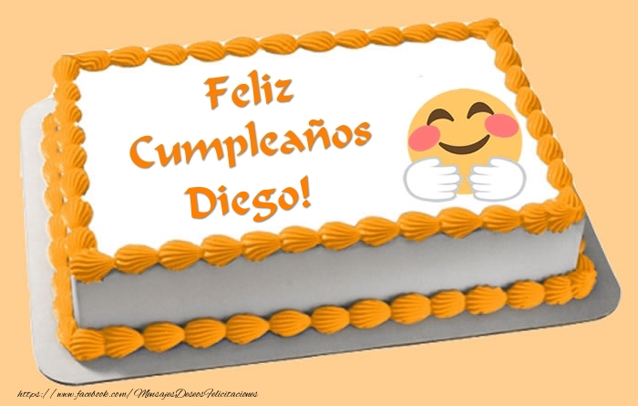 Felicitaciones de cumpleaños - Tarta Feliz Cumpleaños Diego!