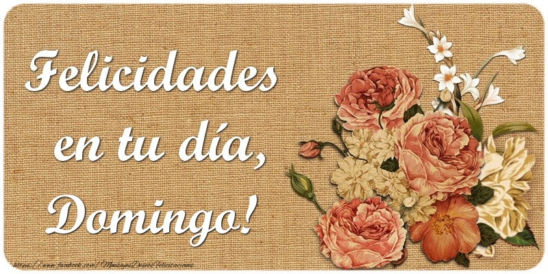 Felicitaciones de cumpleaños - Flores | Felicidades en tu día, Domingo!