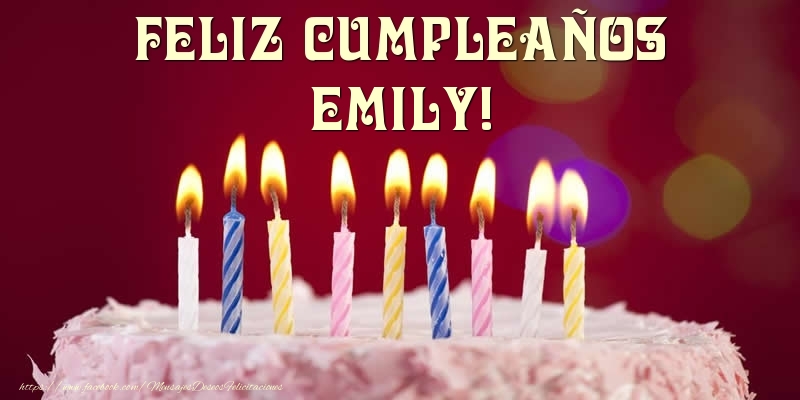  Felicitaciones de cumpleaños - Tartas | Tarta - Feliz Cumpleaños, Emily!