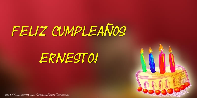 Felicitaciones de cumpleaños - Tartas | Feliz cumpleaños Ernesto!