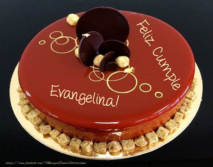 Felicitaciones de cumpleaños - Feliz Cumple Evangelina! - Tarta