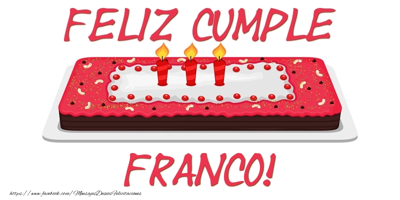 Felicitaciones de cumpleaños - Feliz Cumple Franco!