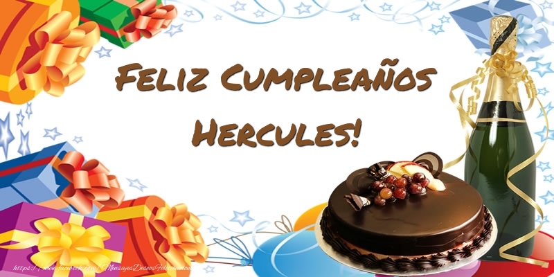  Felicitaciones de cumpleaños - Champán & Tartas | Feliz Cumpleaños Hercules!