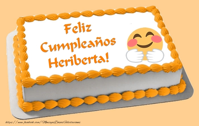 Felicitaciones de cumpleaños - Tartas | Tarta Feliz Cumpleaños Heriberta!