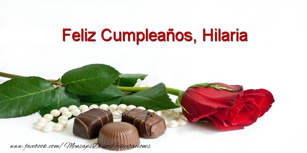 Felicitaciones de cumpleaños - Feliz Cumpleaños, Hilaria