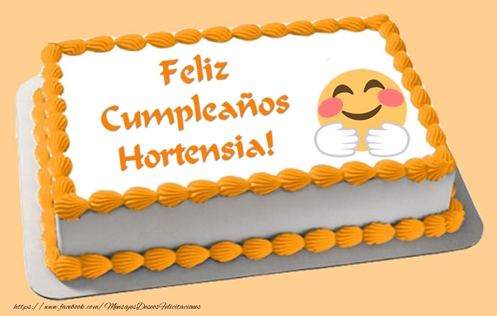 Felicitaciones de cumpleaños - Tartas | Tarta Feliz Cumpleaños Hortensia!