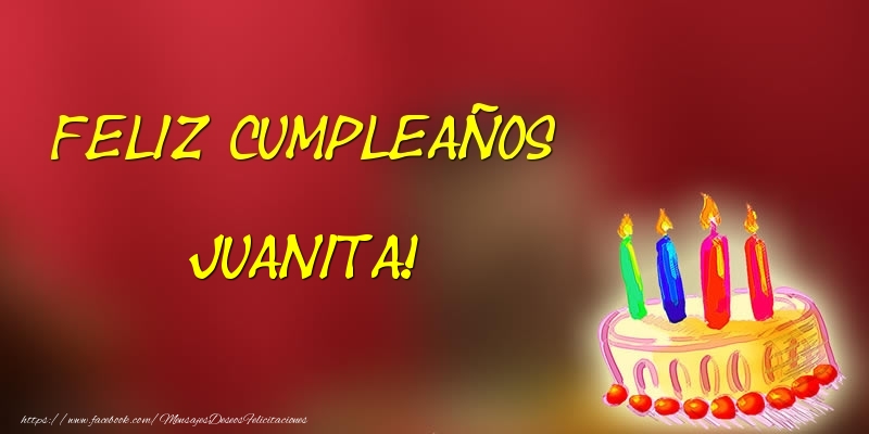 Felicitaciones de cumpleaños - Tartas | Feliz cumpleaños Juanita!