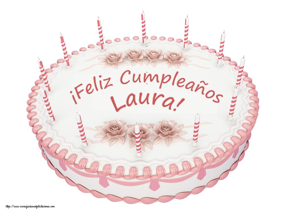 Felicitaciones de cumpleaños -  ¡Feliz Cumpleaños Laura! - Tartas