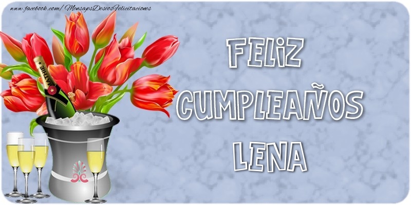 Felicitaciones de cumpleaños - Feliz Cumpleaños, Lena!