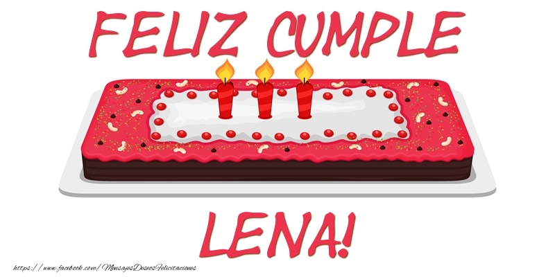 Felicitaciones de cumpleaños - Feliz Cumple Lena!