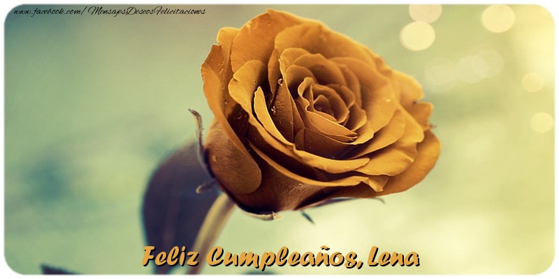 Felicitaciones de cumpleaños - Feliz Cumpleaños, Lena