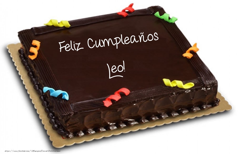 Felicitaciones de cumpleaños -  Tartas - Feliz Cumpleaños Leo!