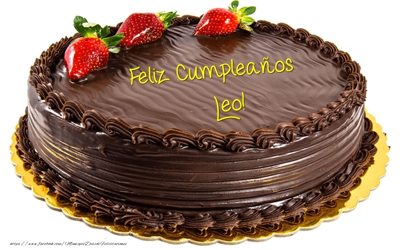 Felicitaciones de cumpleaños - Tartas | Feliz Cumpleaños Leo!