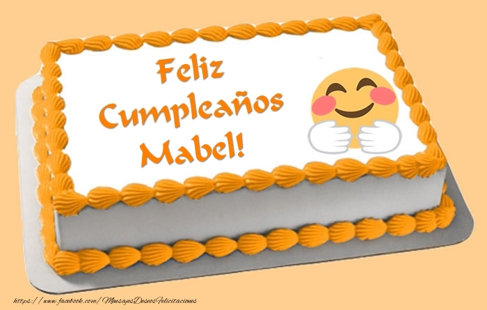  Felicitaciones de cumpleaños - Tartas | Tarta Feliz Cumpleaños Mabel!