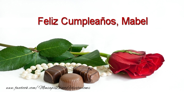 Felicitaciones de cumpleaños - Feliz Cumpleaños, Mabel