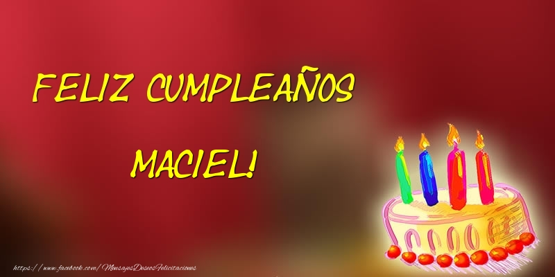  Felicitaciones de cumpleaños - Tartas | Feliz cumpleaños Maciel!