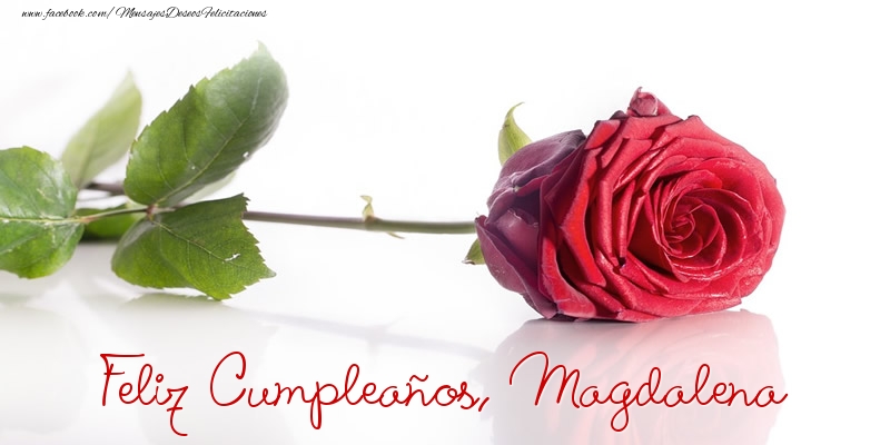 Felicitaciones de cumpleaños - Rosas | Felicidades, Magdalena!