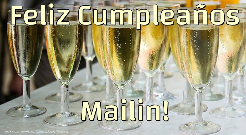  Felicitaciones de cumpleaños - Champán | Feliz Cumpleaños Mailin!
