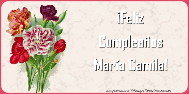 Felicitaciones de cumpleaños - ¡Feliz Cumpleaños María Camila