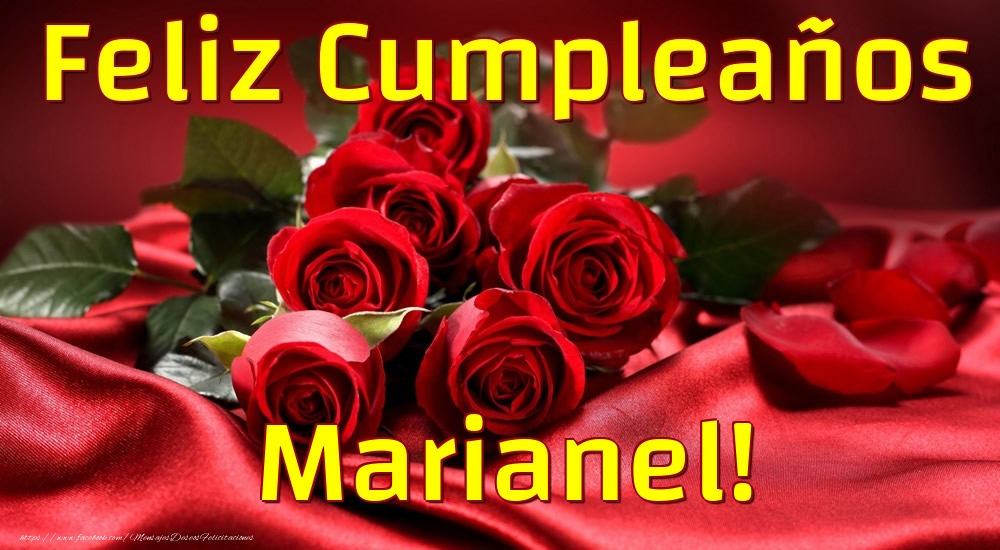 Felicitaciones de cumpleaños - Feliz Cumpleaños Marianel!