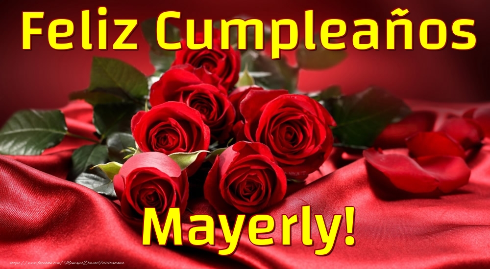 Felicitaciones de cumpleaños - Feliz Cumpleaños Mayerly!