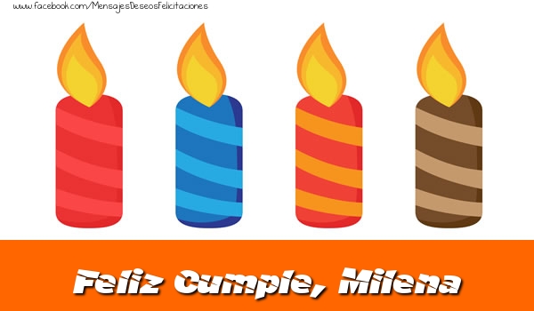 Felicitaciones de cumpleaños - Vela | Feliz Cumpleaños, Milena!