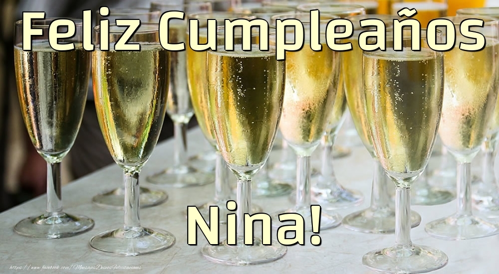  Felicitaciones de cumpleaños - Champán | Feliz Cumpleaños Nina!