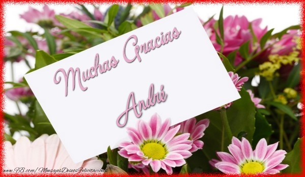 Felicitaciones de gracias - Muchas Gracias André