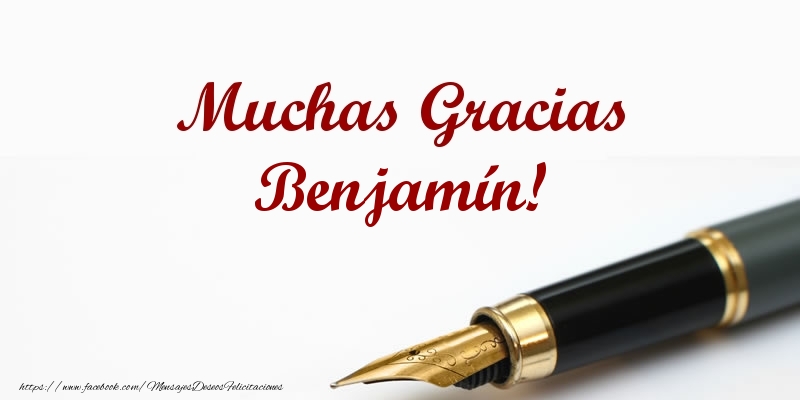  Felicitaciones de gracias - Mensajes | Muchas Gracias Benjamín!