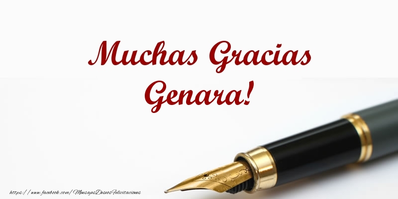  Felicitaciones de gracias - Mensajes | Muchas Gracias Genara!