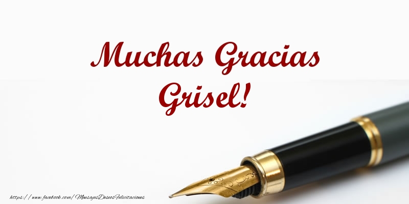  Felicitaciones de gracias - Mensajes | Muchas Gracias Grisel!