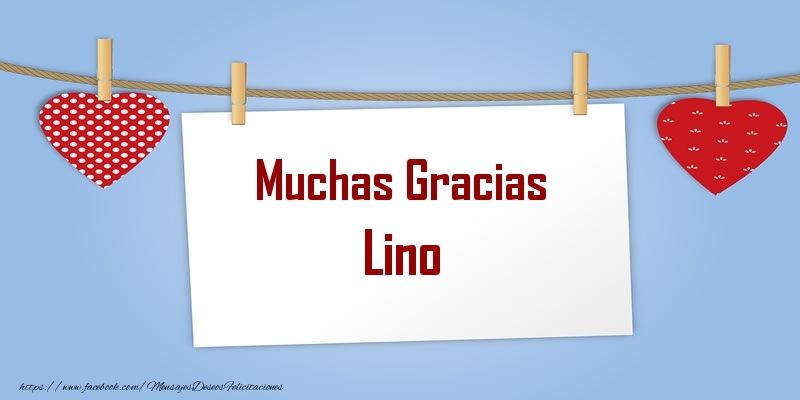  Felicitaciones de gracias - Corazón | Muchas Gracias Lino