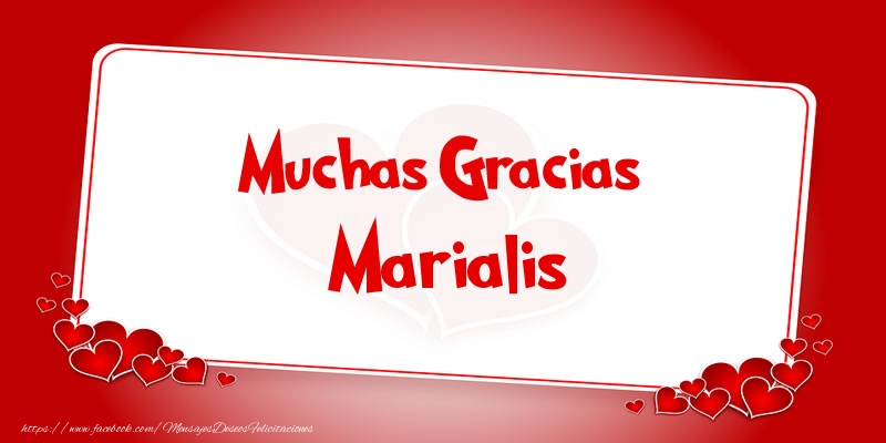  Felicitaciones de gracias - Corazón | Muchas Gracias Marialis
