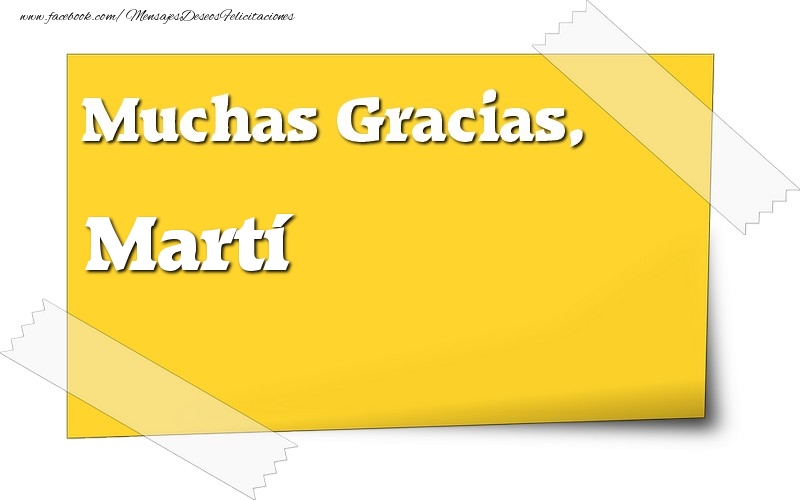  Felicitaciones de gracias - Mensajes | Muchas Gracias, Martí