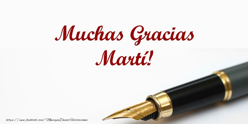  Felicitaciones de gracias - Mensajes | Muchas Gracias Martí!