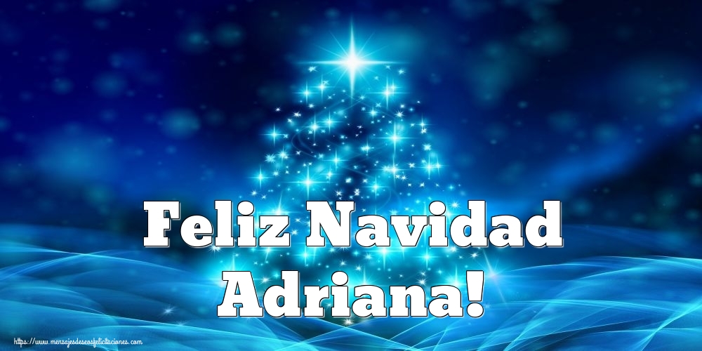 Felicitaciones de Navidad - Árbol De Navidad | Feliz Navidad Adriana!