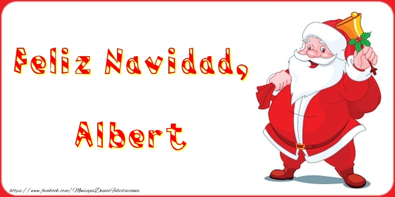 Felicitaciones de Navidad - Papá Noel | Feliz Navidad, Albert