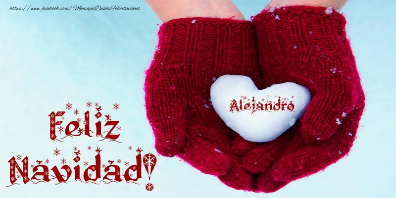Felicitaciones de Navidad - Corazón | Feliz Navidad, Alejandro!
