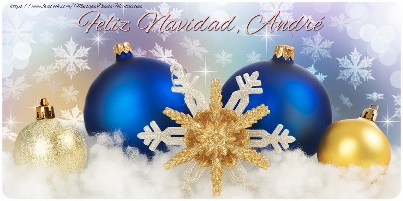 Felicitaciones de Navidad - ¡Feliz Navidad, André!
