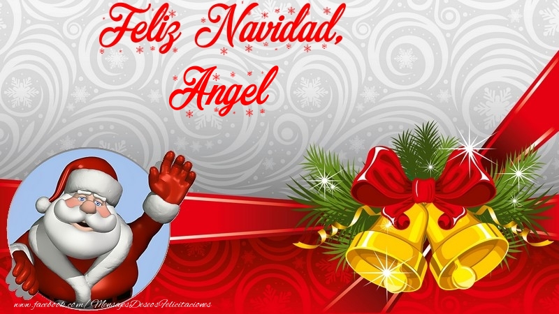 Felicitaciones de Navidad - Papá Noel | Feliz Navidad, Angel