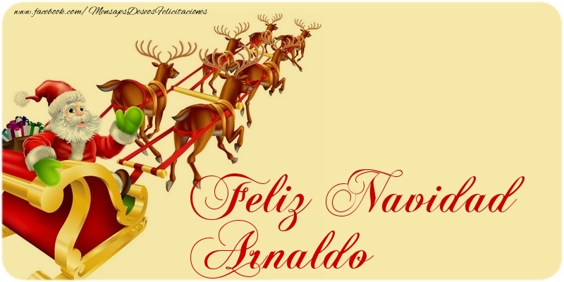 Felicitaciones de Navidad - Papá Noel | Feliz Navidad Arnaldo